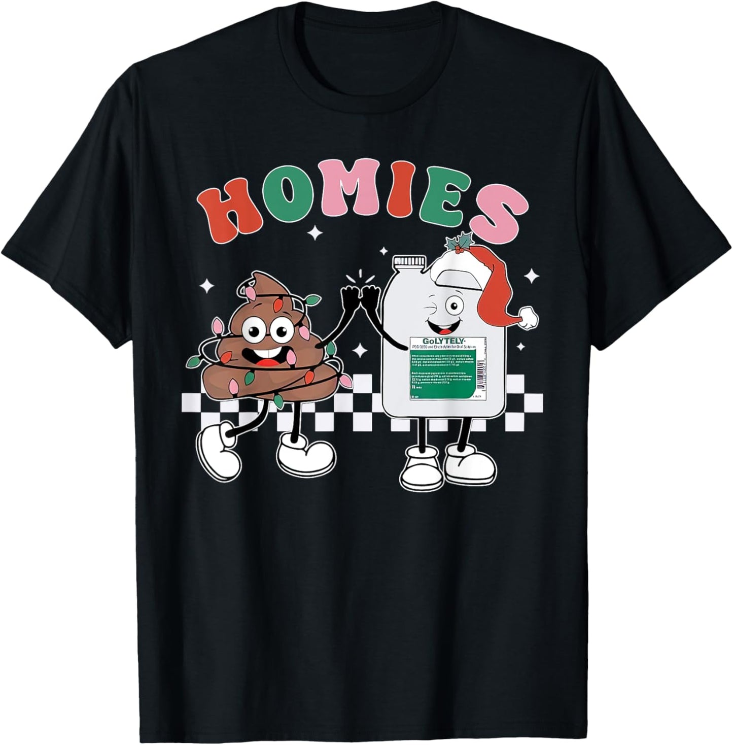 Funny Gastroenterologists Gastro Nurse Endo Nurse Christmas T-Shirt - T-Shirt | Black