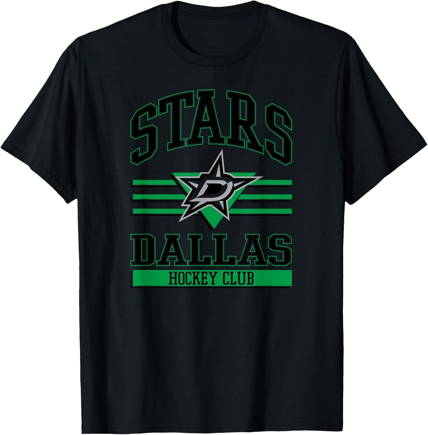 Dallas Stars Hockey Club White Officially Licensed T-Shirt - T-Shirt | Black