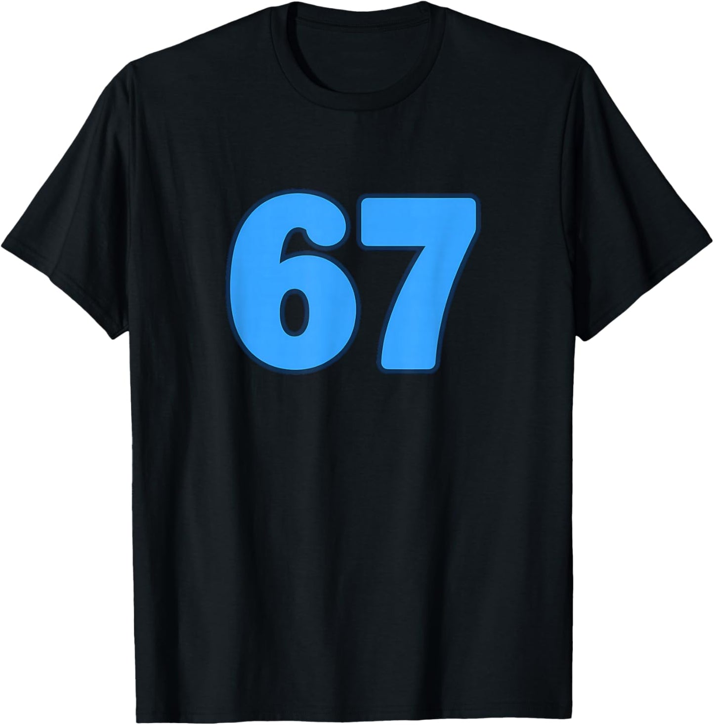 67 Number Meme T-Shirt - T-Shirt | Black