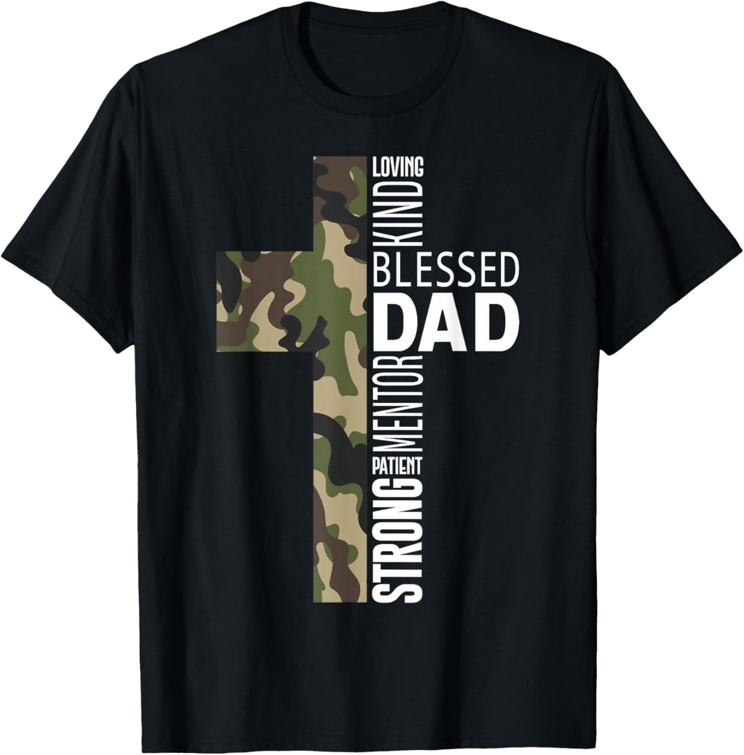 Christian Lovers Man of God Dad Jesus Faith Man of God Dad T-Shirt - T-Shirt | Black