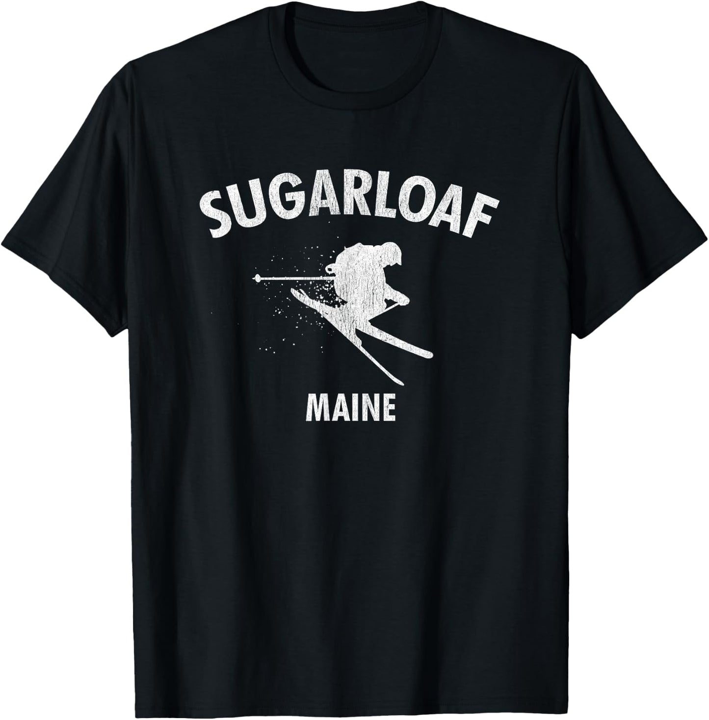 Sugarloaf Skiing Ski Maine Gift T-Shirt - T-Shirt | Black