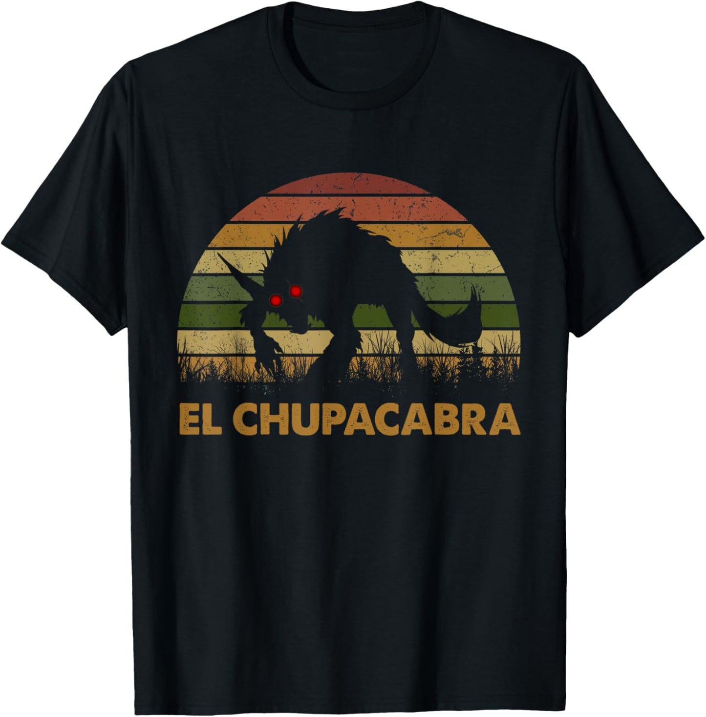 El Chupacabra Adorable Animals Vintage Monster Funny Apparel T-Shirt - T-Shirt | Black