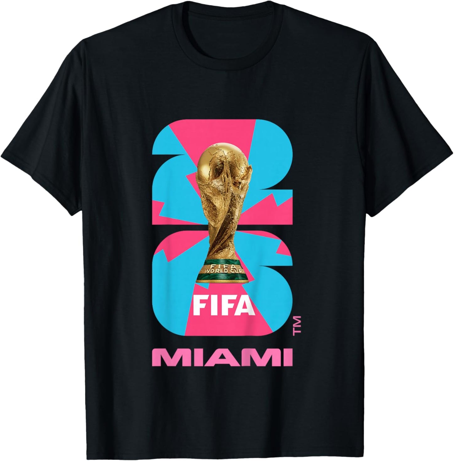 Kids FIFA World CUP26 Miami Trophy Color T-Shirt - T-Shirt | Black