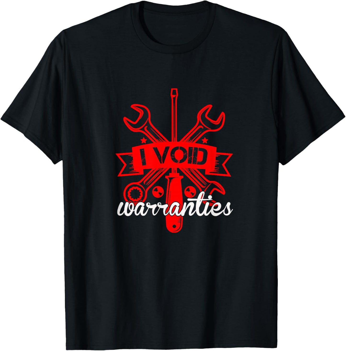 I Void Warranties Car Mechanics Engineer T-Shirt - T-Shirt | Black