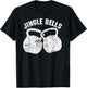 Funny Kettlebell T Shirt Christmas Jingle Bells workout T-Shirt - T-Shirt | Black