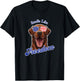 Chocolate Lab American Flag Patriotic 4th of July Vintage Women Men T-Shirt - T-Shirt | Black