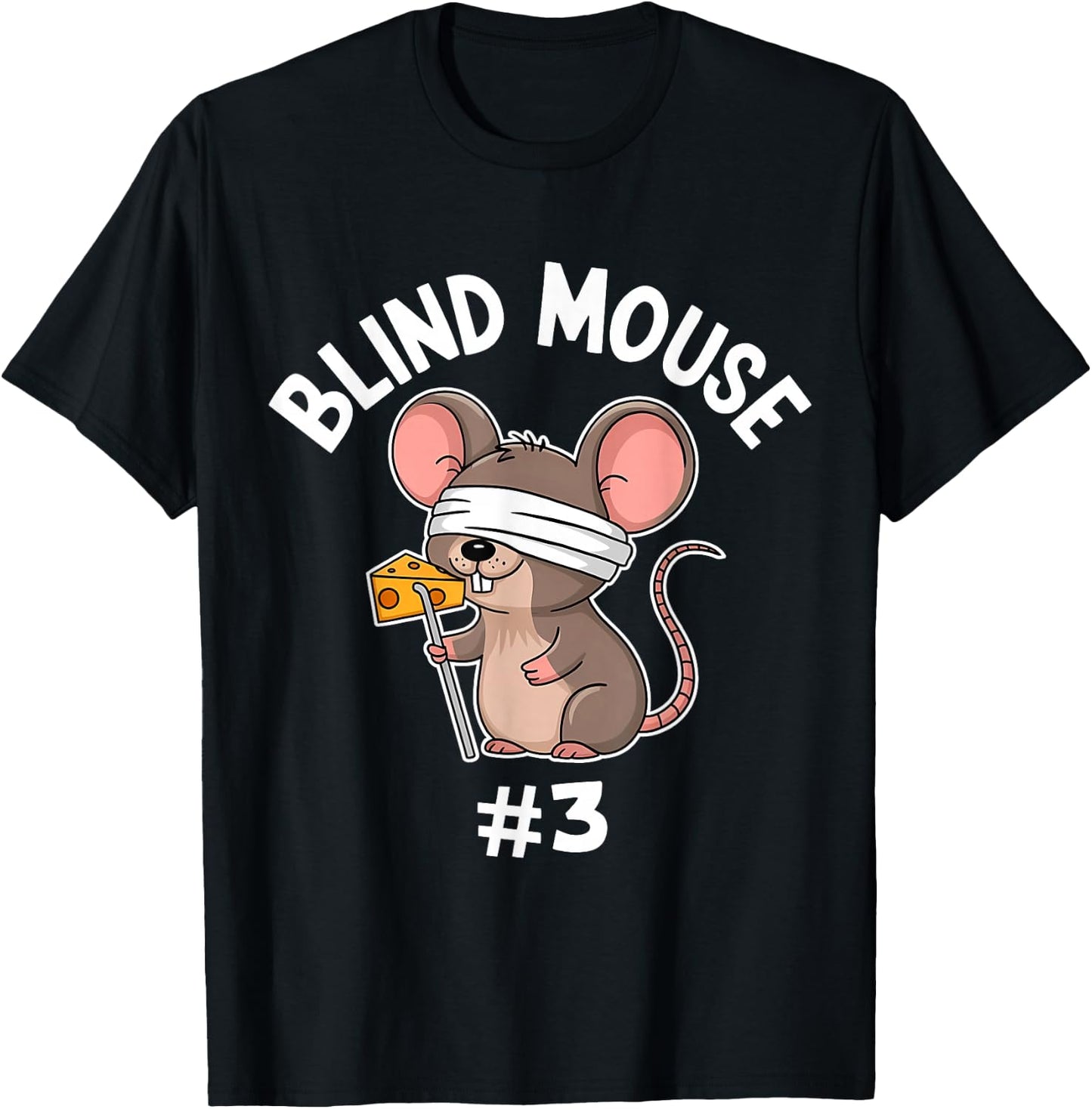 Three Blind Mice Costume Mouse #3 Matching Group T-Shirt - T-Shirt | Black