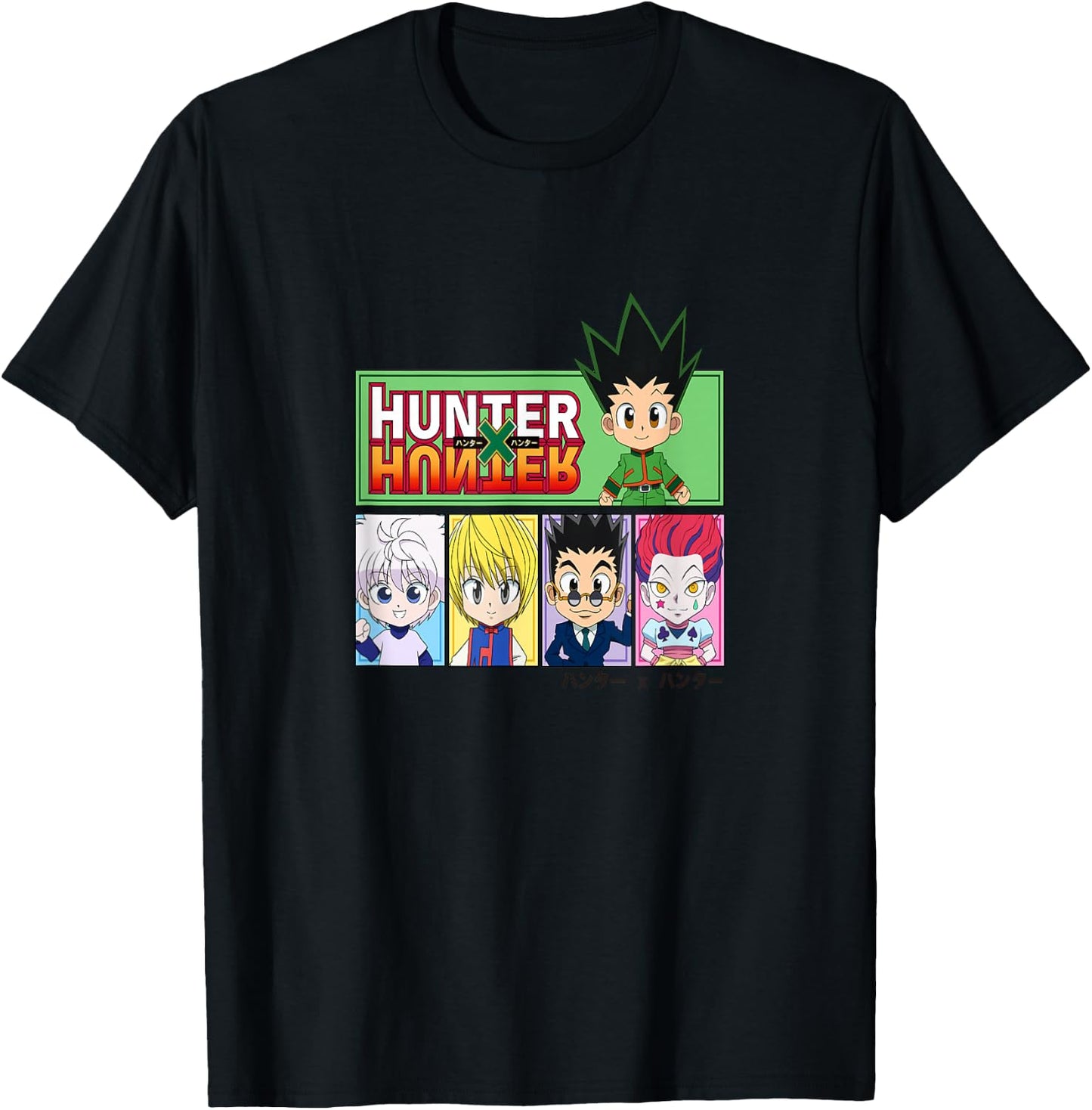 Hunter X Hunter Chibi Characters T-Shirt - T-Shirt | Black