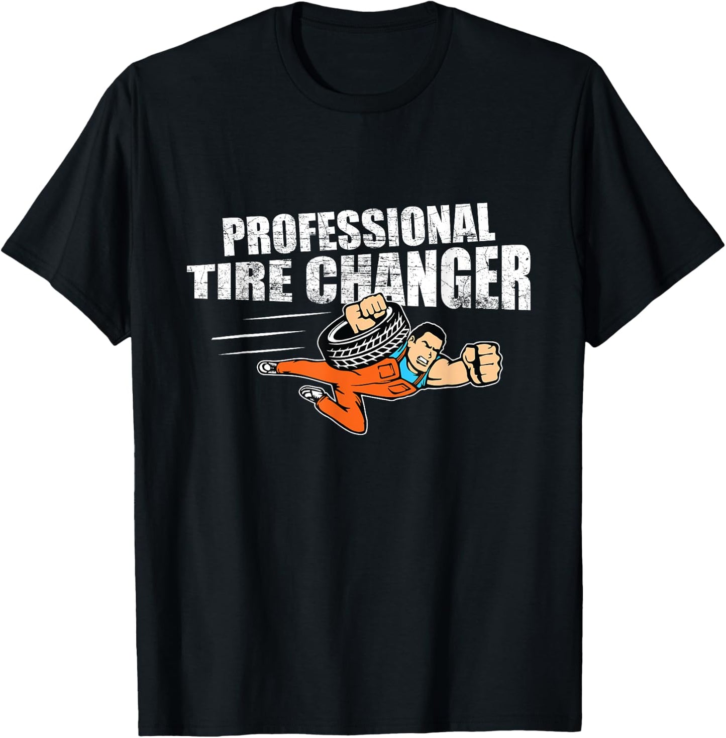 Professional Tire Changer Car Mechanic Novelty Gift T-Shirt - T-Shirt | Black