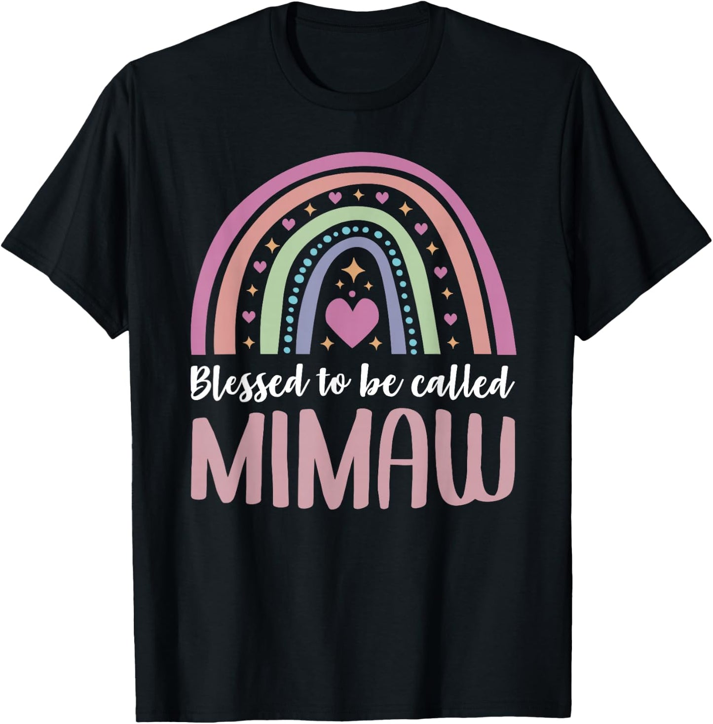 Blessed to be called Mimaw idea Mother's Day Mimaw T-Shirt - T-Shirt | Black