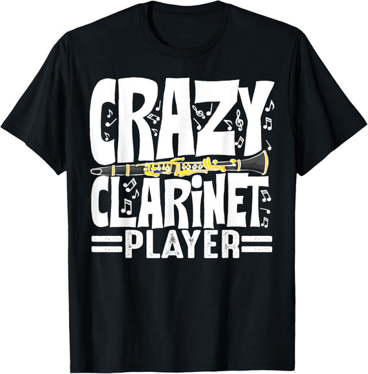 Funny Clarinet Player Art Women Clarinetist Clarinet T-Shirt - T-Shirt | Black