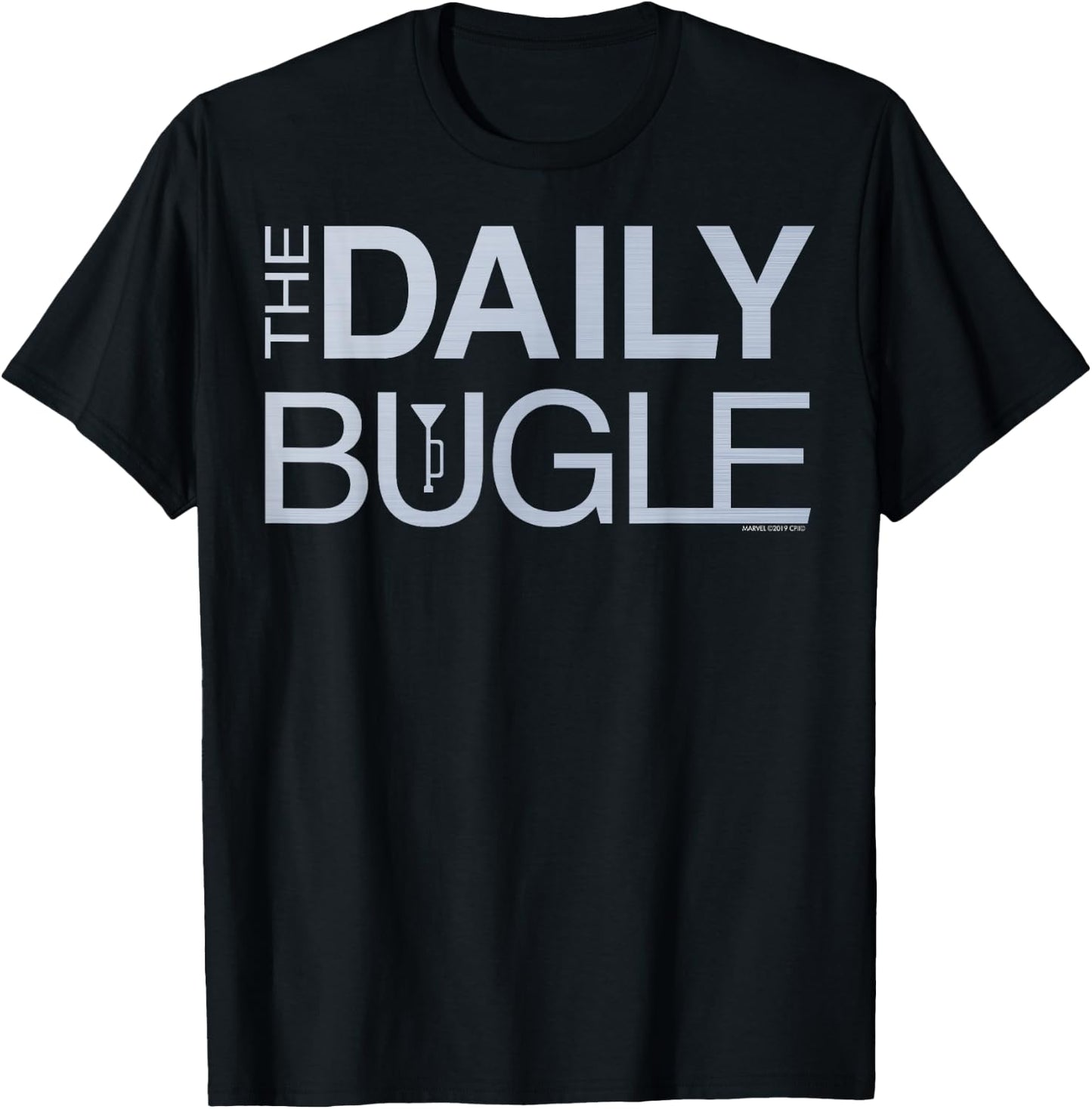 Marvel Spider-Man Far from Home The Daily Bugle Logo T-Shirt - T-Shirt | Black