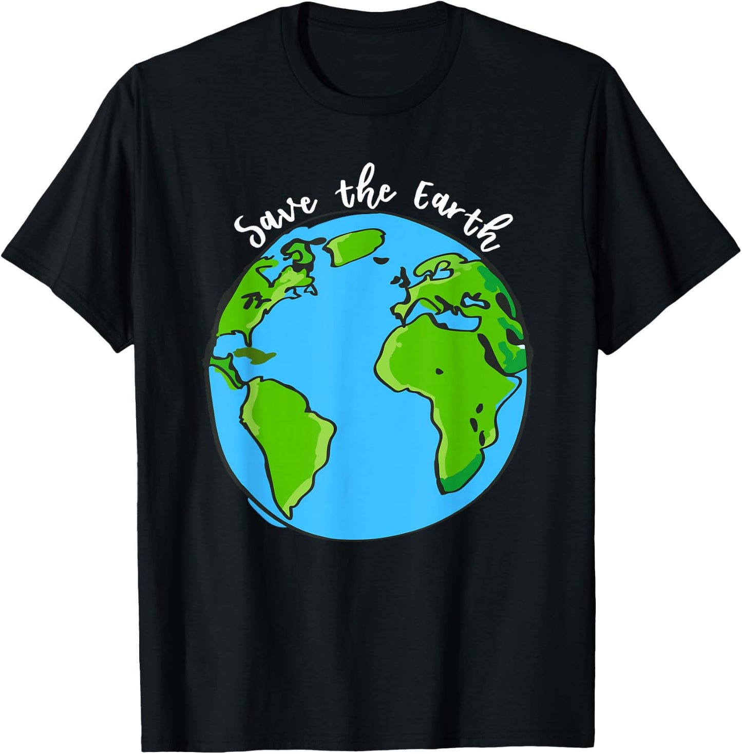 Save our Planet Earth Day 2019 T Shirt for kids and adult T-Shirt - T-Shirt | Black