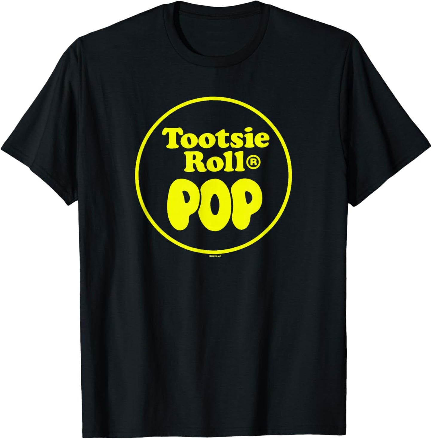Tootsie Roll Pop Plain Circle Logo T-Shirt - T-Shirt | Black