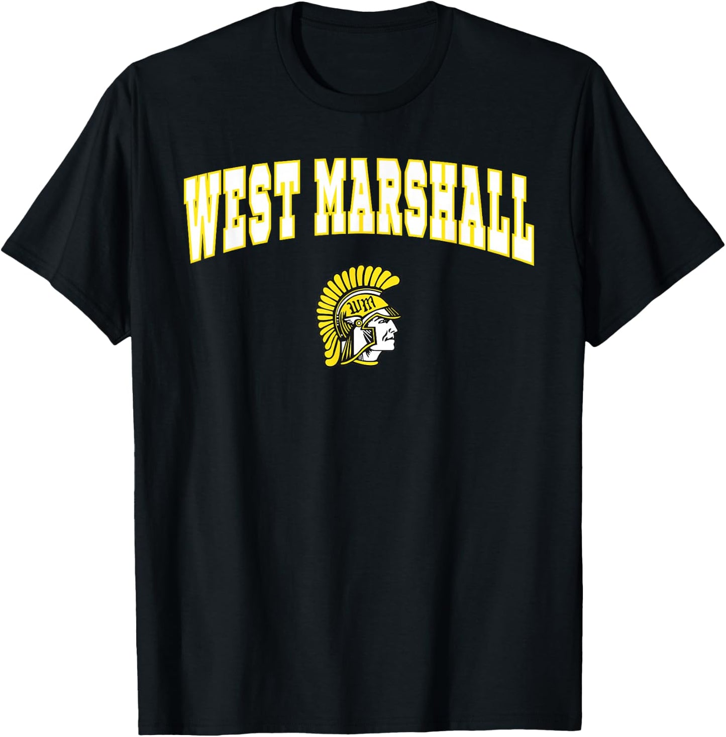 West Marshall High School Trojans T-Shirt - T-Shirt | Black