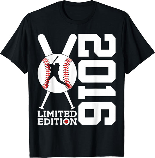 9th BIRTHDAY BASEBALL LIMITED EDITION 2016 T-Shirt - T-Shirt | Black