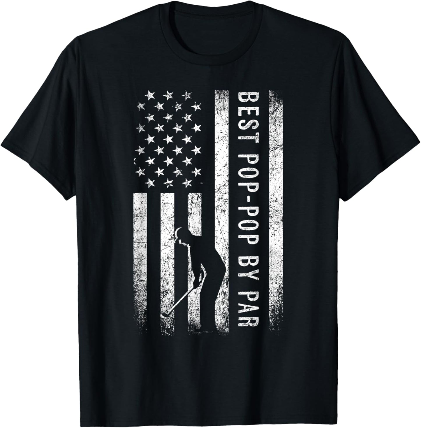 Best Pop-Pop By Par Golfing Gifts Pop-Pop Father's Day Golf T-Shirt - T-Shirt | Black