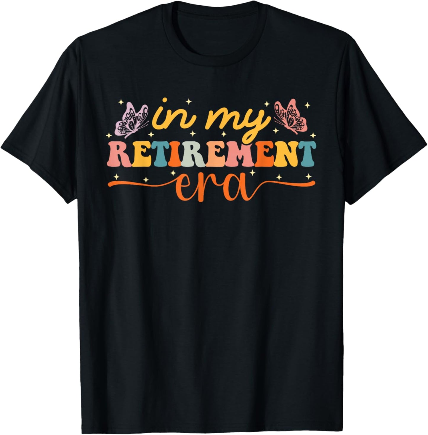 In My Retirement Era Women Retro Teachers 2026 T-Shirt - T-Shirt | Black