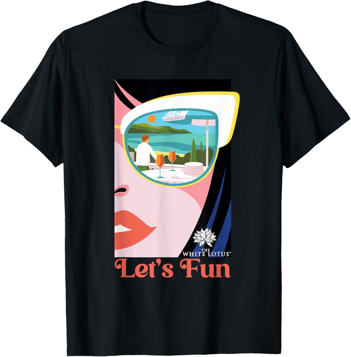 The White Lotus HBO Original Series Let's Fun T-Shirt - T-Shirt | Black