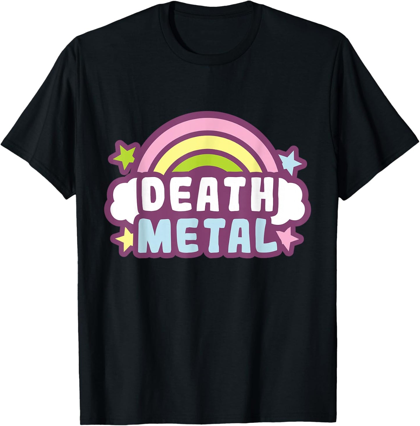Death Metal Rainbow T-Shirt - T-Shirt | Black