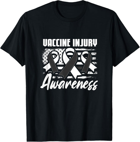 Patriotic Vaccine Injury Awareness Men T-Shirt - T-Shirt | Black