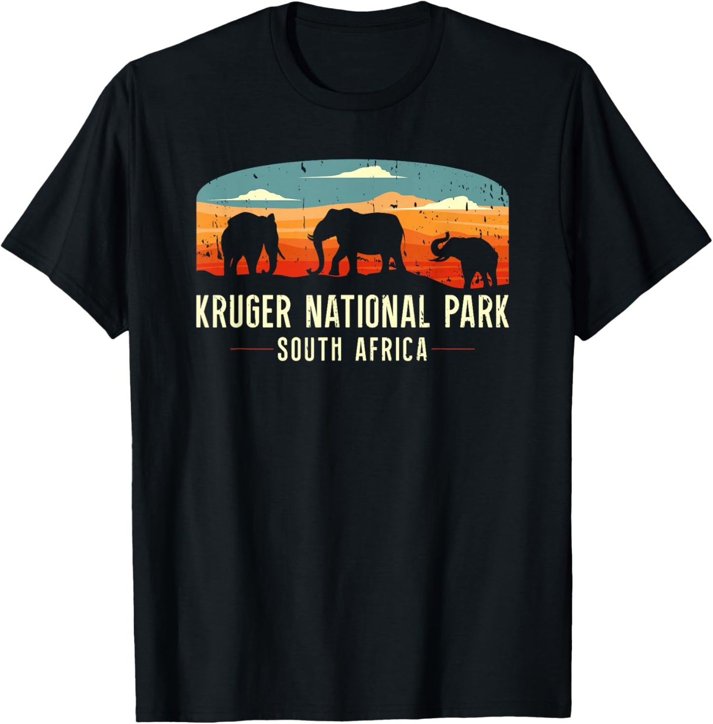 Kruger National Park South Africa Vacation Souvenir Safari T-Shirt - T-Shirt | Black
