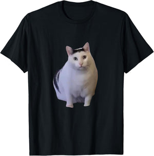 I Heart I Love Funny Huh Cat Meme T-Shirt - T-Shirt | Black