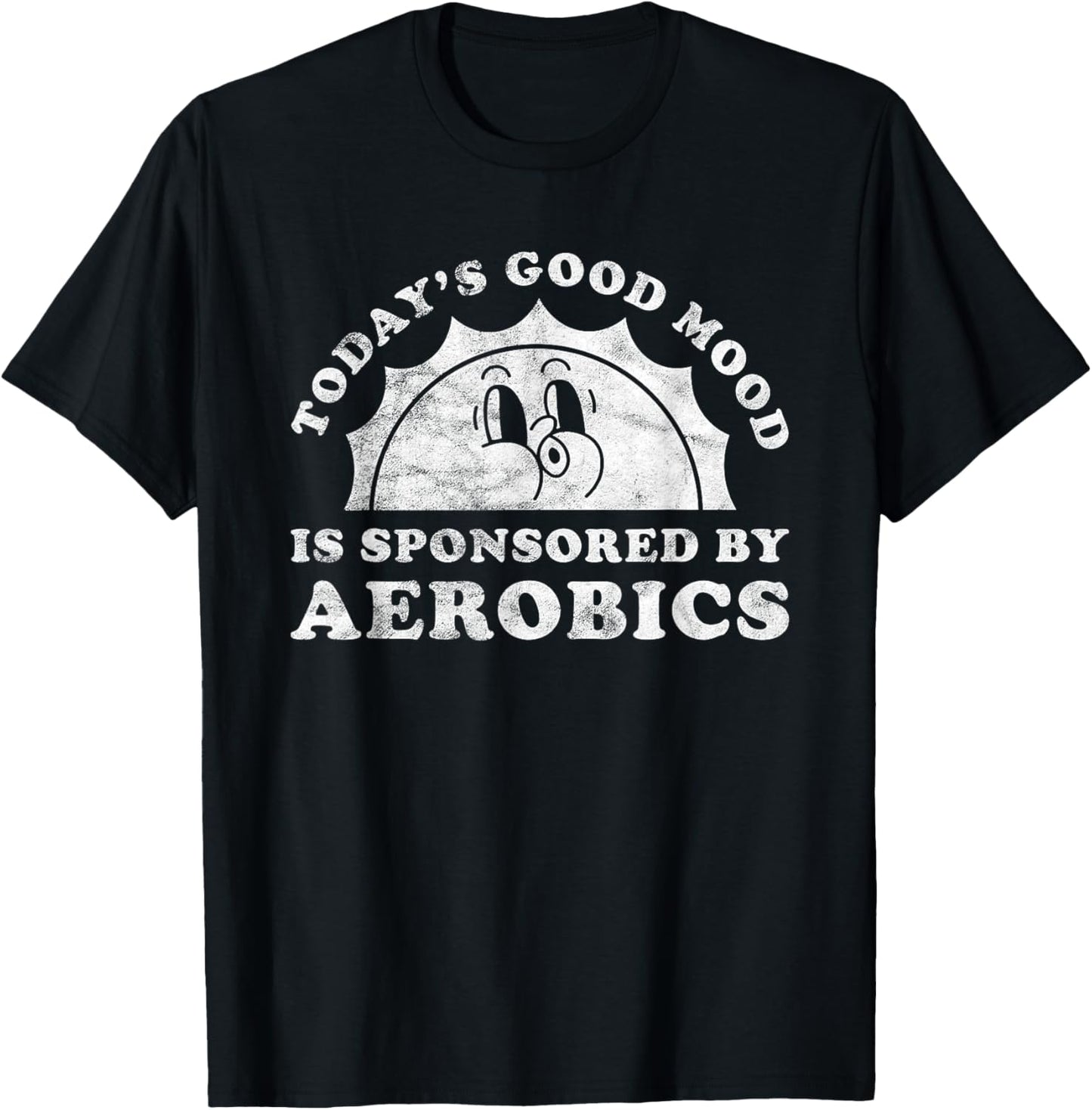 Funny Cute Retro Vintage Aerobics or Fitness Instructor T-Shirt - T-Shirt | Black