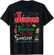Jesus Is The Reason for The Season Christmas Family Pajamas T-Shirt - T-Shirt | Black