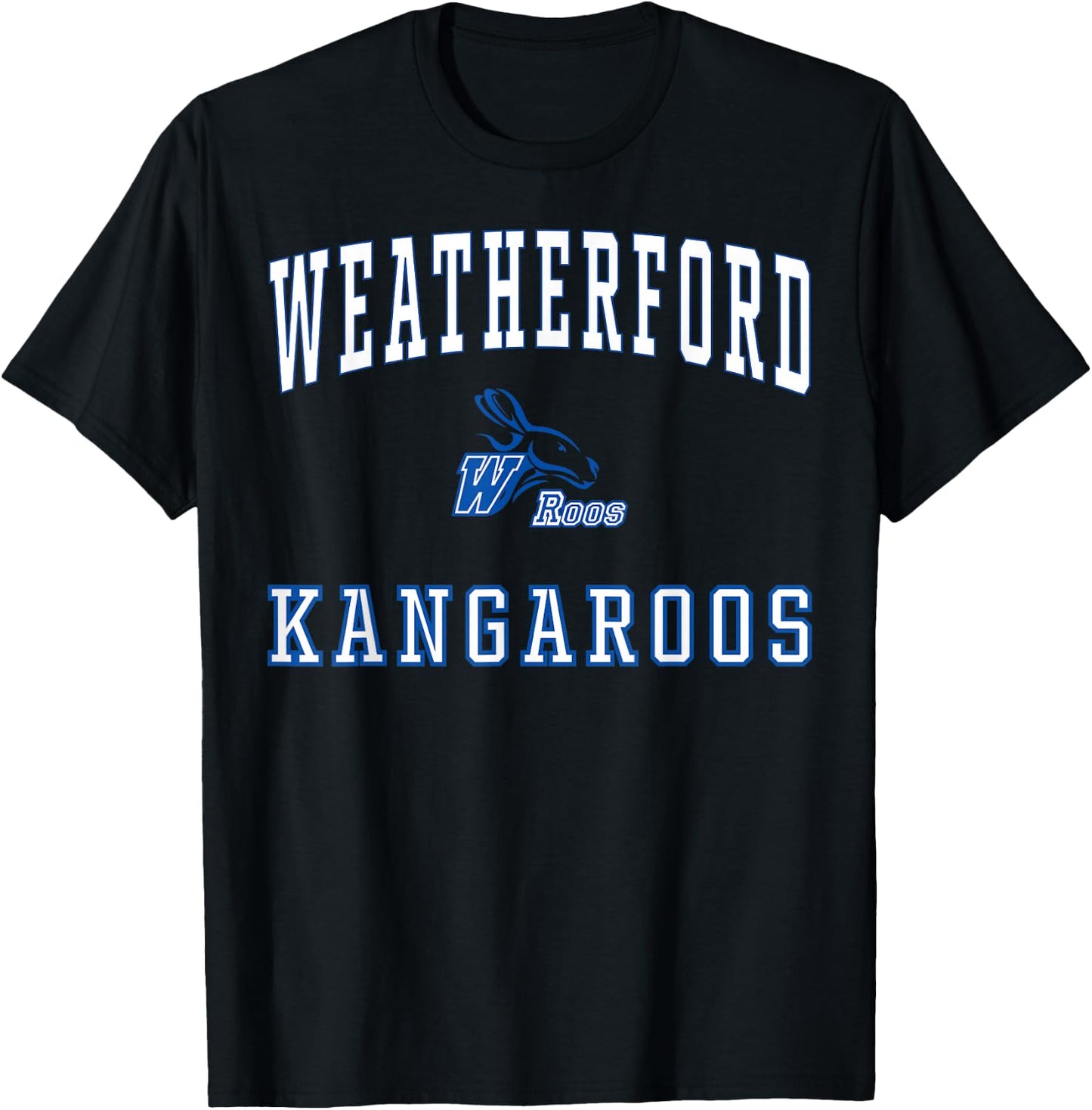 Weatherford High School Kangaroos C1 T-Shirt - T-Shirt | Black