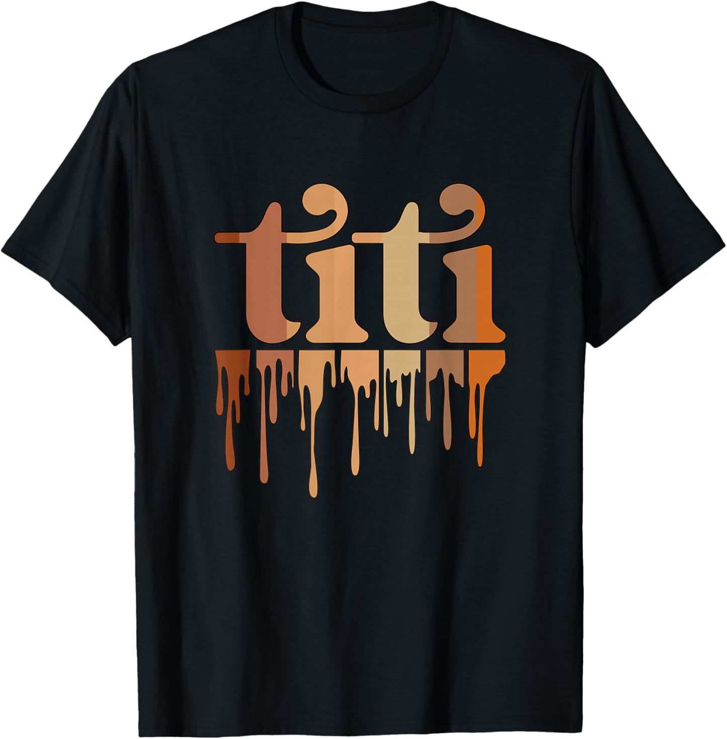 Black Titi Auntie African American Cute Titi Aunt T-Shirt - T-Shirt | Black