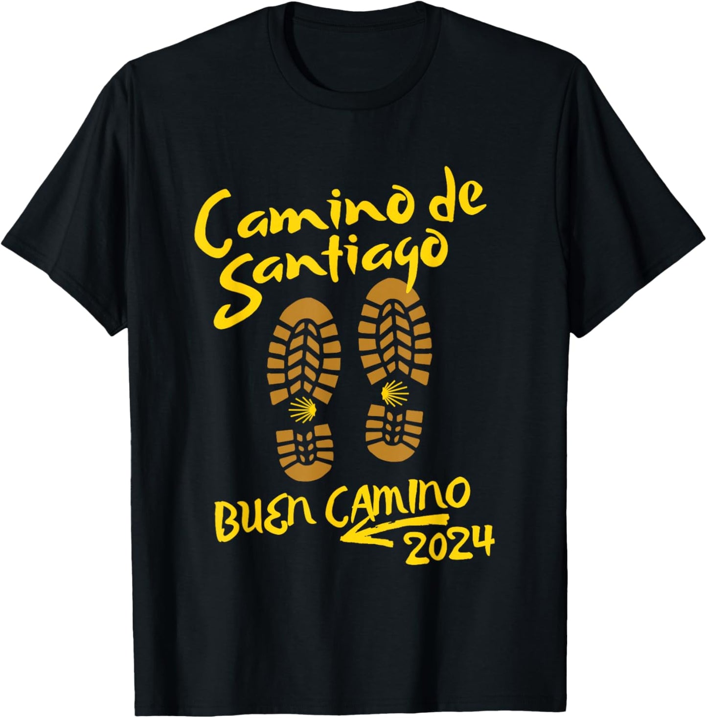 2024 CAMINO DE SANTIAGO, BUEN CAMINO, Keepsake T-Shirt - T-Shirt | Black
