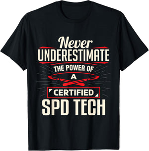 Certified Sterile Processing Technician SPD Tech Apparel T-Shirt - T-Shirt | Black