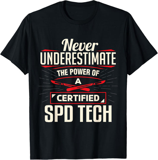 Certified Sterile Processing Technician SPD Tech Apparel T-Shirt - T-Shirt | Black