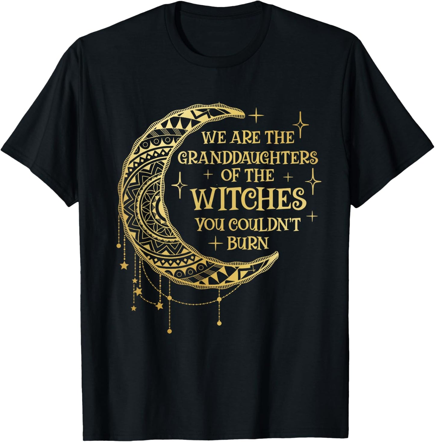 We Are The Granddaughters of the Witches You Could Not Burn T-Shirt - T-Shirt | Black