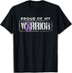 Hodgkins Lymphoma Cancer Support Proud Family Warrior T-Shirt - T-Shirt | Black