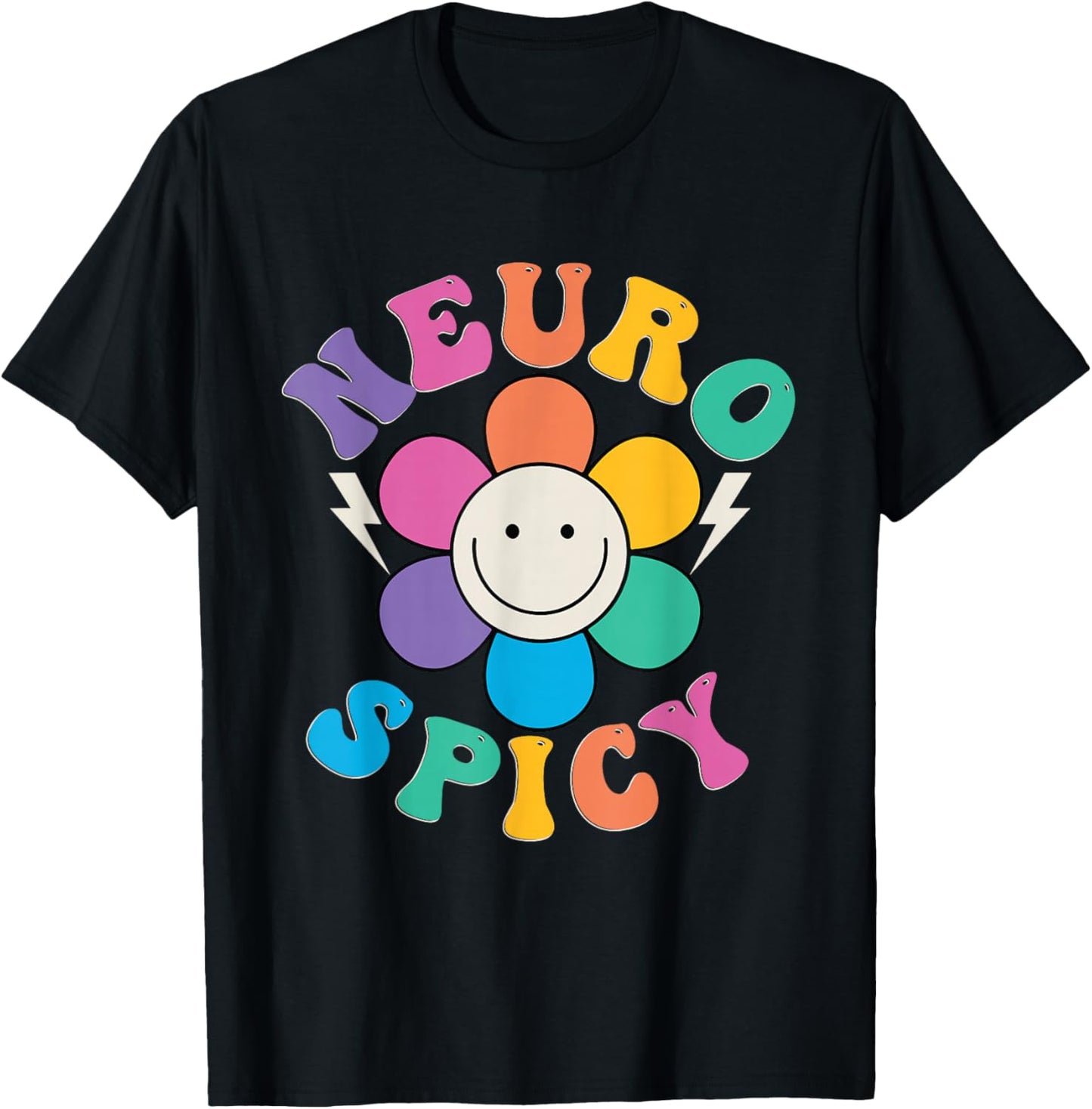 Embrace Neurodiversity Celebrate Different Minds ADHD T-Shirt - T-Shirt | Black