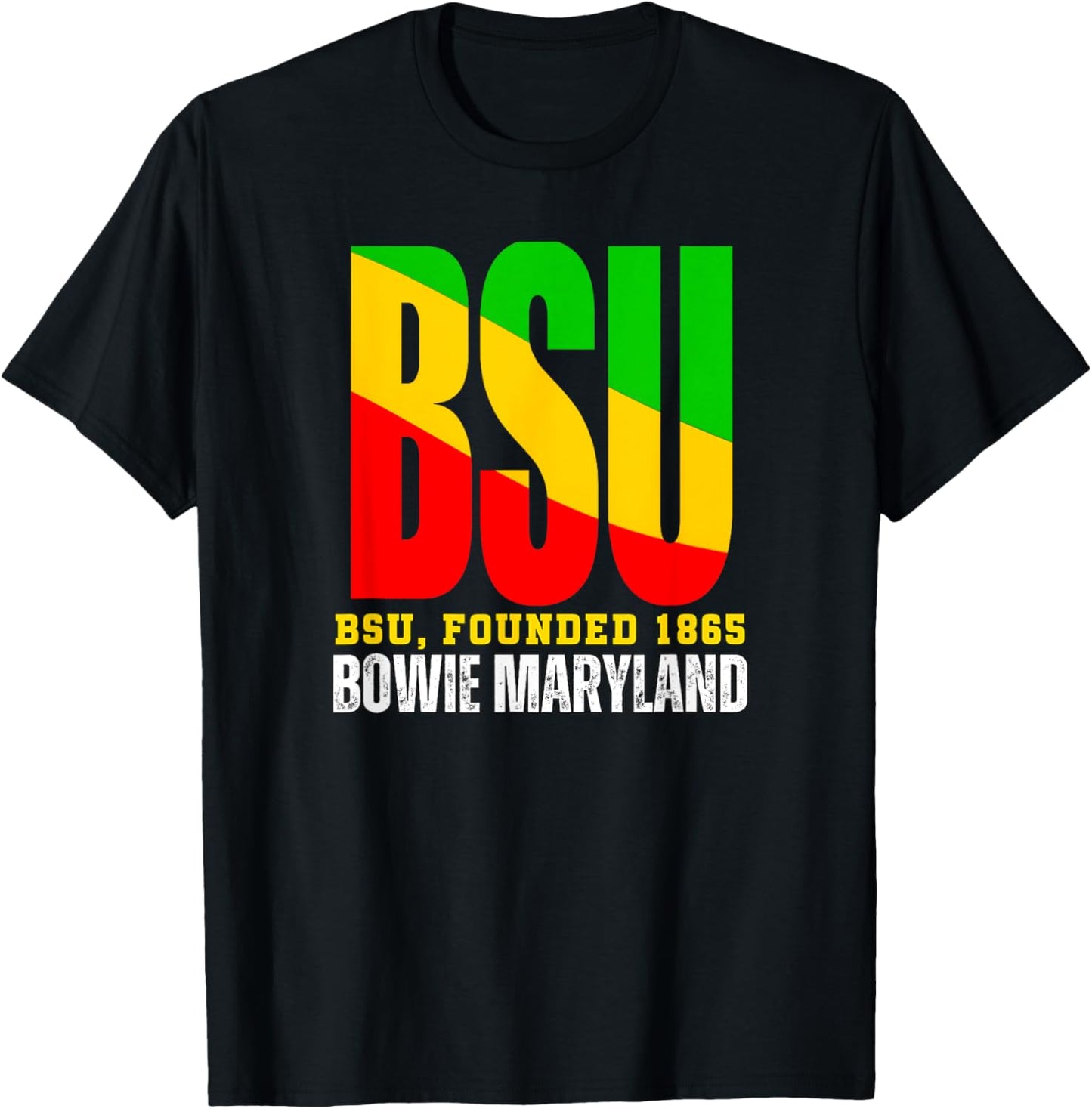 Bowie State, BSU, Souvenir HBC Urban Design T-Shirt - T-Shirt | Black