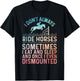 Best Horse Riding Art Women Equestrian Horse Racing T-Shirt - T-Shirt | Black