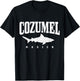 Cozumel Beach Mexico Diving Sharks Vintage Women Kids T-Shirt - T-Shirt | Black