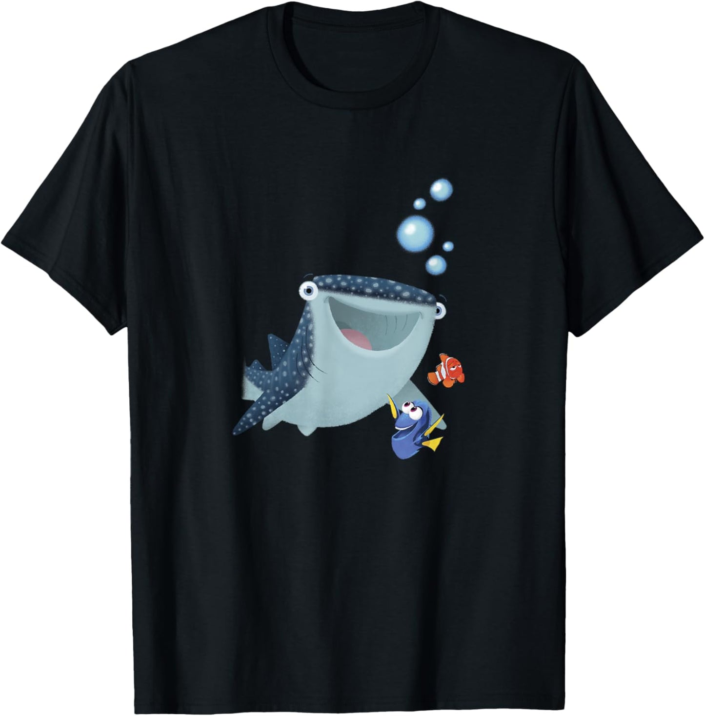 Disney Pixar Finding Dory Marlin & Destiny The Whale Sketch T-Shirt - T-Shirt | Black