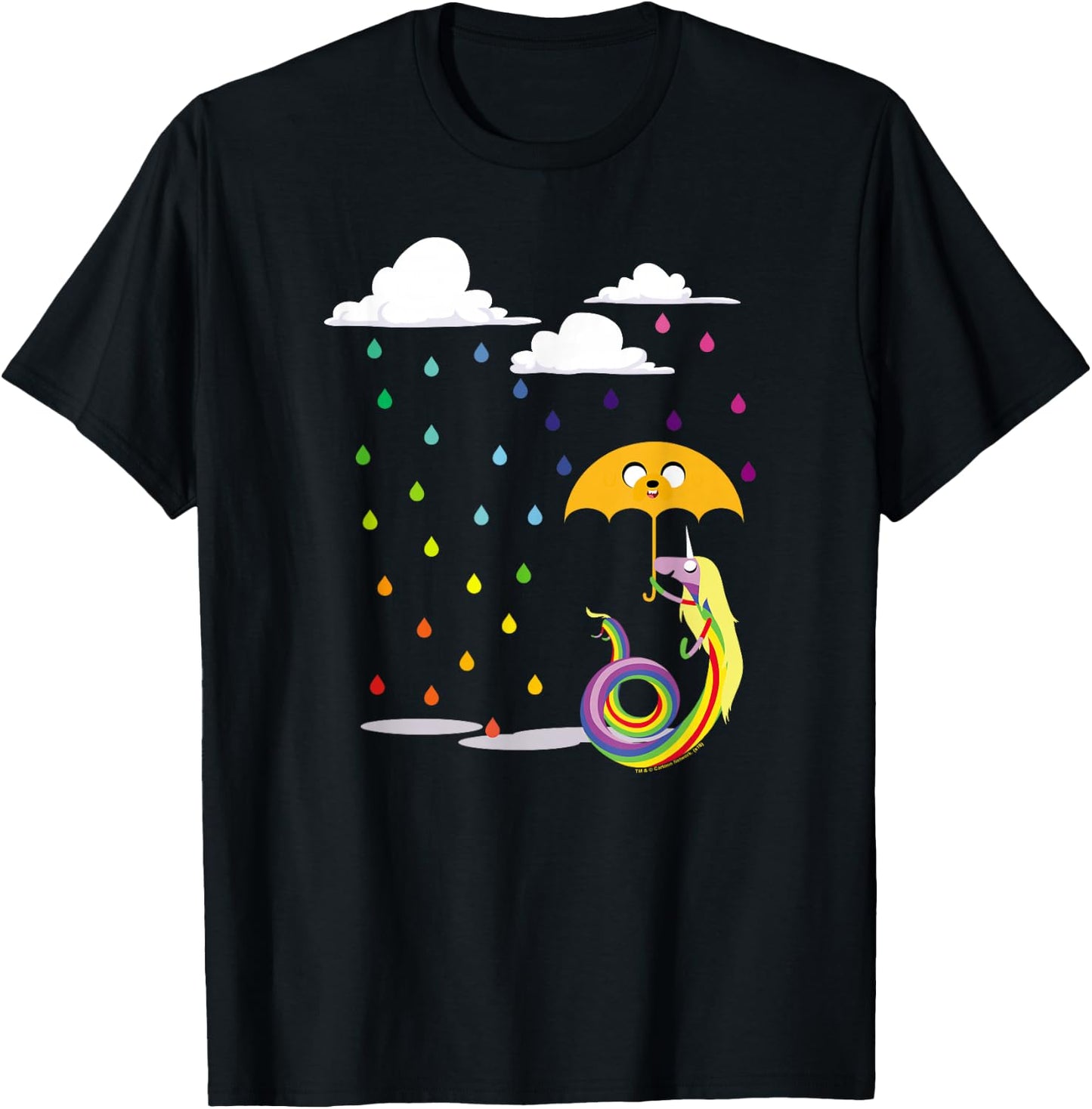 Adventure Time Lady in The Rain Small T-Shirt - T-Shirt | Black