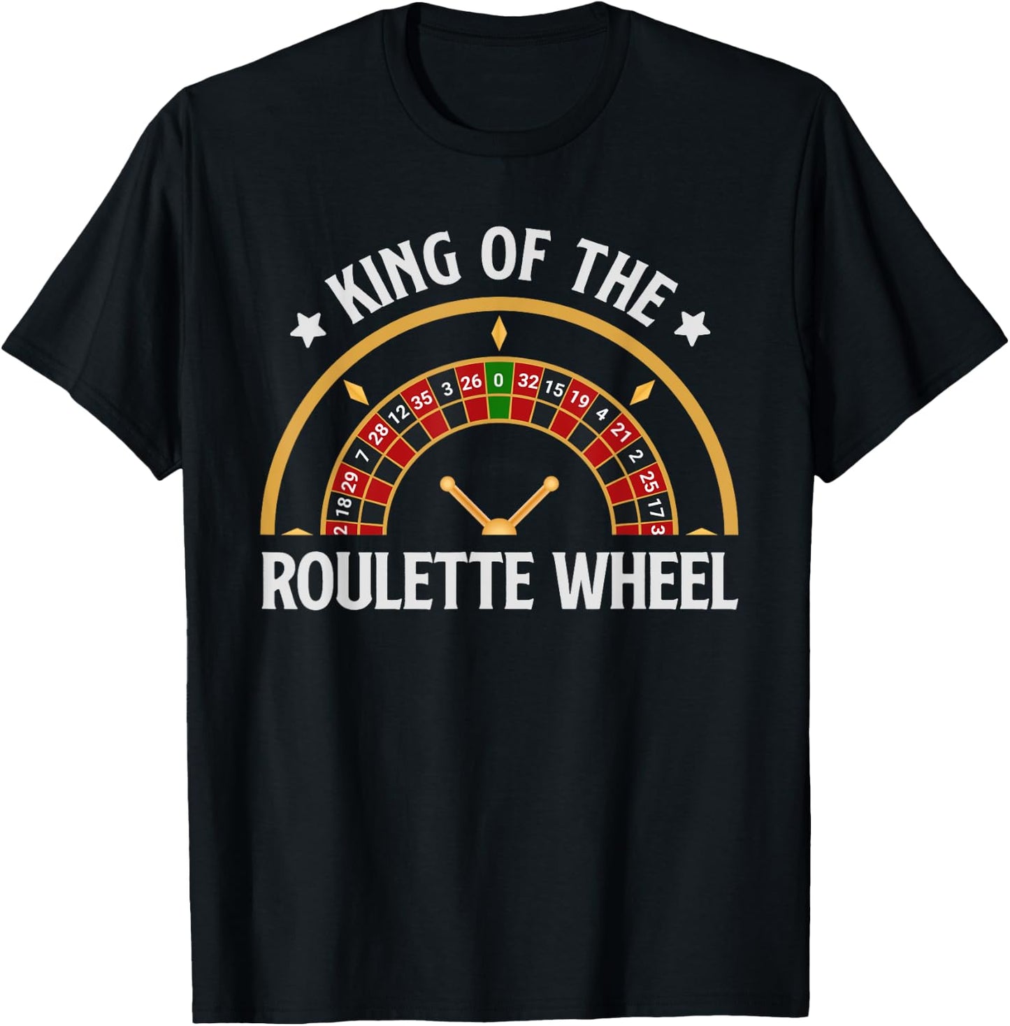 Roulette KING OF THE ROULETTE WHEEL Men Father's Day T-Shirt - T-Shirt | Black