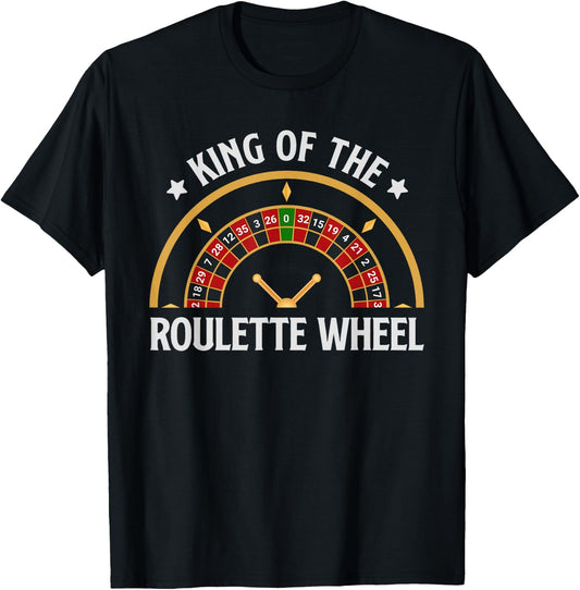 Roulette KING OF THE ROULETTE WHEEL Men Father's Day T-Shirt - T-Shirt | Black