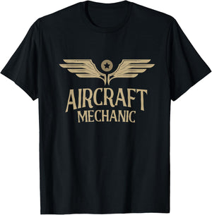 Aircraft Mechanic Aircraft Maintenance Aviation Mechanic T-Shirt - T-Shirt | Black