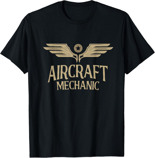 Aircraft Mechanic Aircraft Maintenance Aviation Mechanic T-Shirt - T-Shirt | Black
