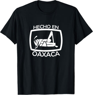 Hecho En Oaxaca Grasshopper, Oaxaca Pride Man Woman T-Shirt - T-Shirt | Black