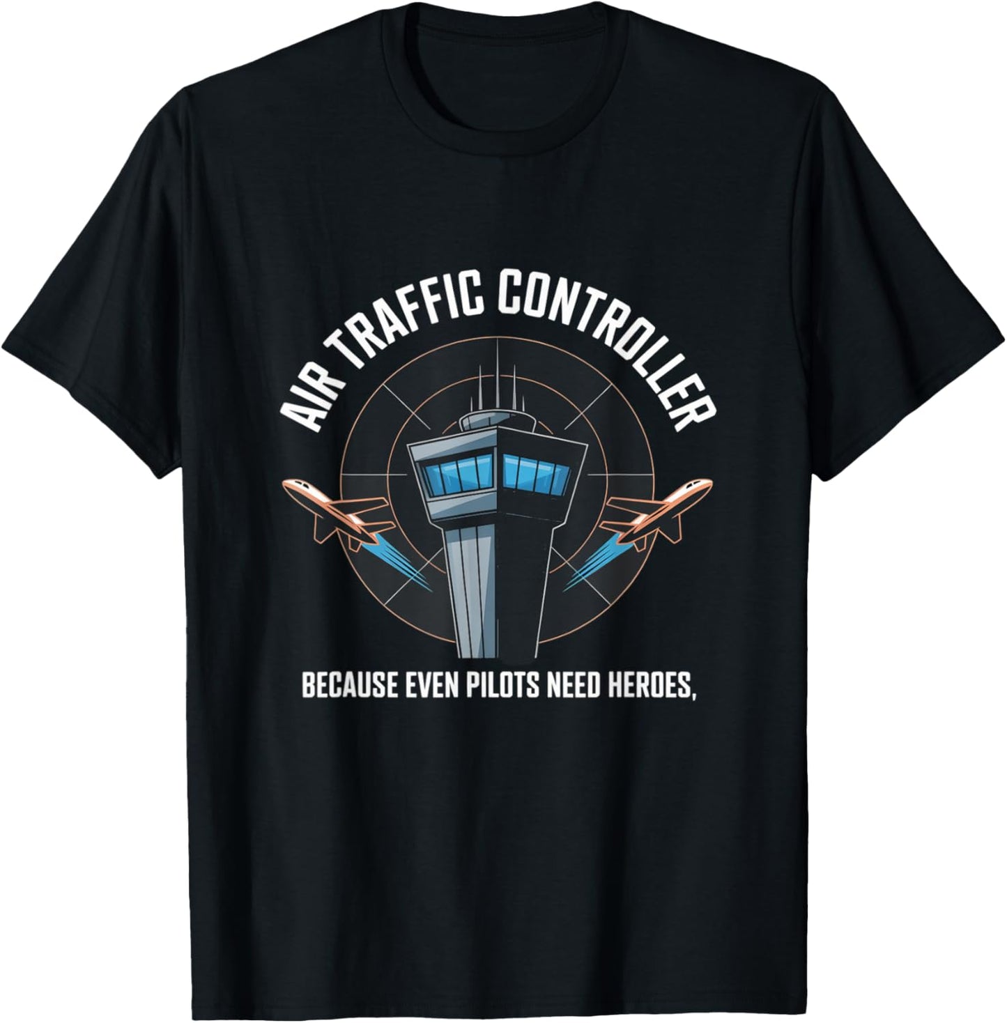 Air Traffic Controller Aviation ATC Fashion Aircraft T-Shirt - T-Shirt | Black