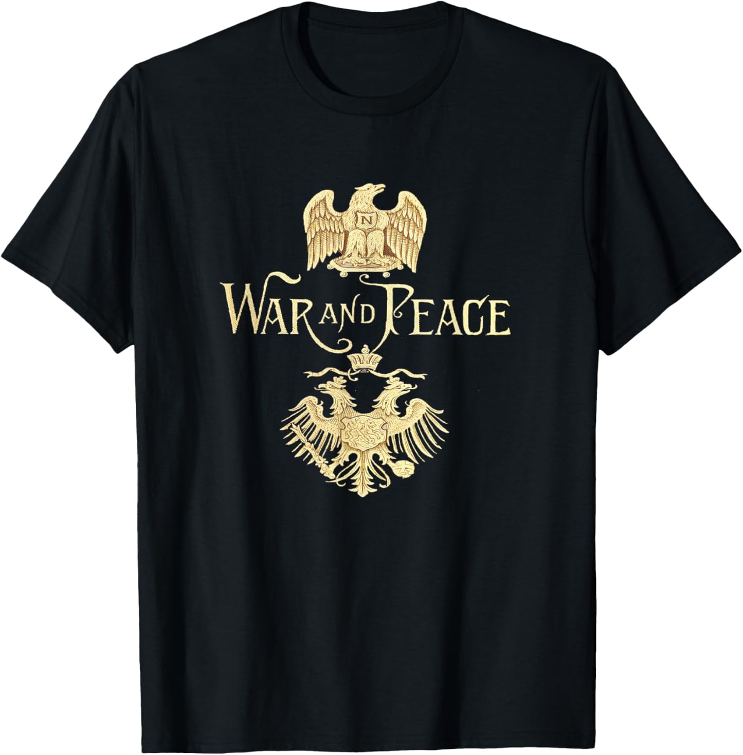 War and Peace Leo Tolstoy T-Shirt - T-Shirt | Black