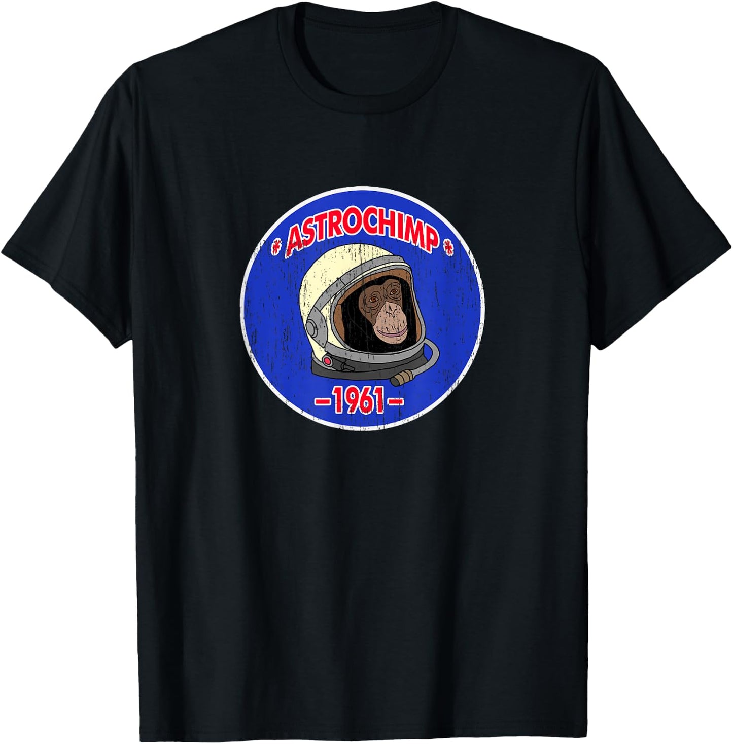 Astrochimp Ham 1961 Vintage Look T-Shirt - T-Shirt | Black